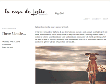 Tablet Screenshot of lacasadeleslie.com